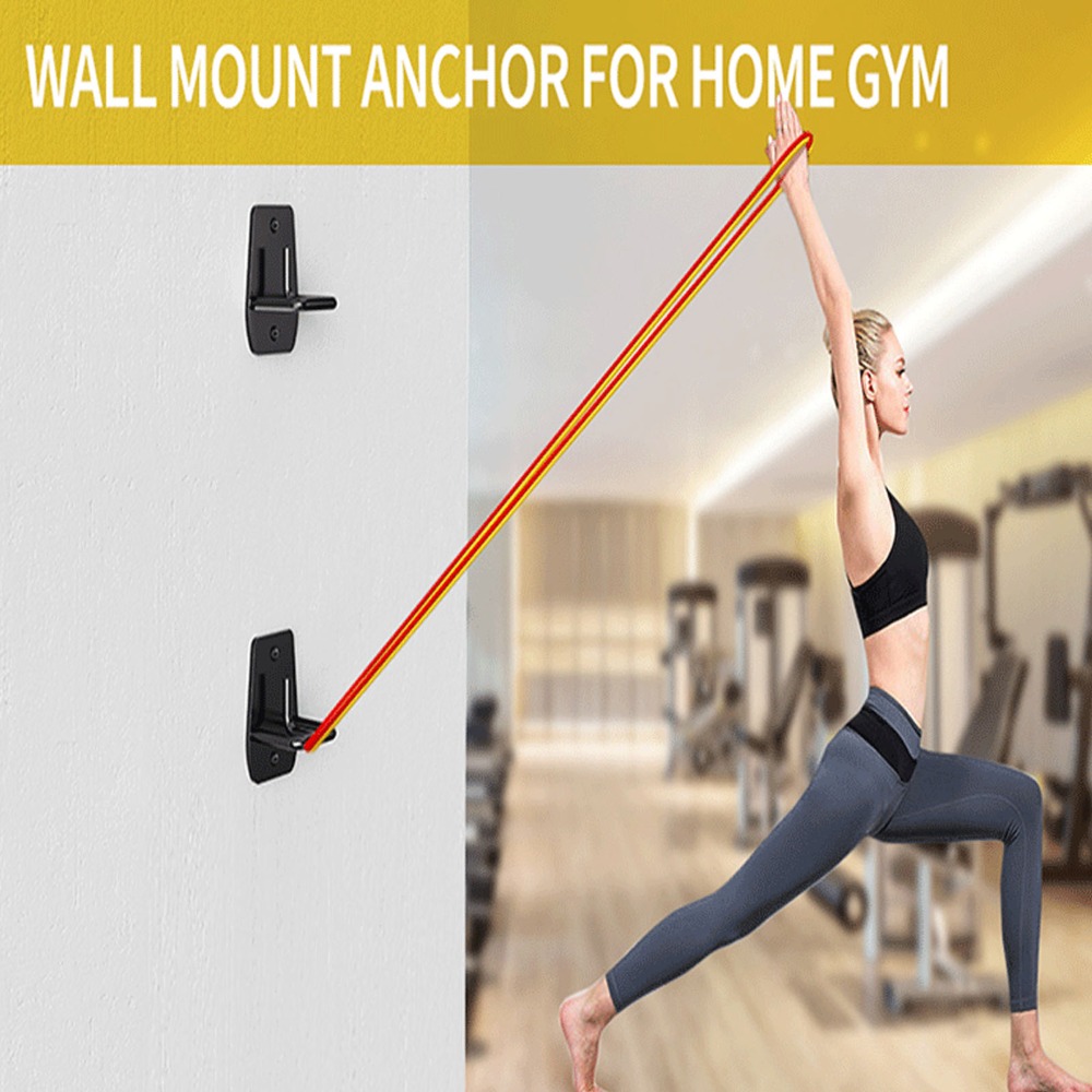 3個入り ブラック エクササイズバンド用ウォールアンカー 炭 - Home Gym Yoga のレビューと価格