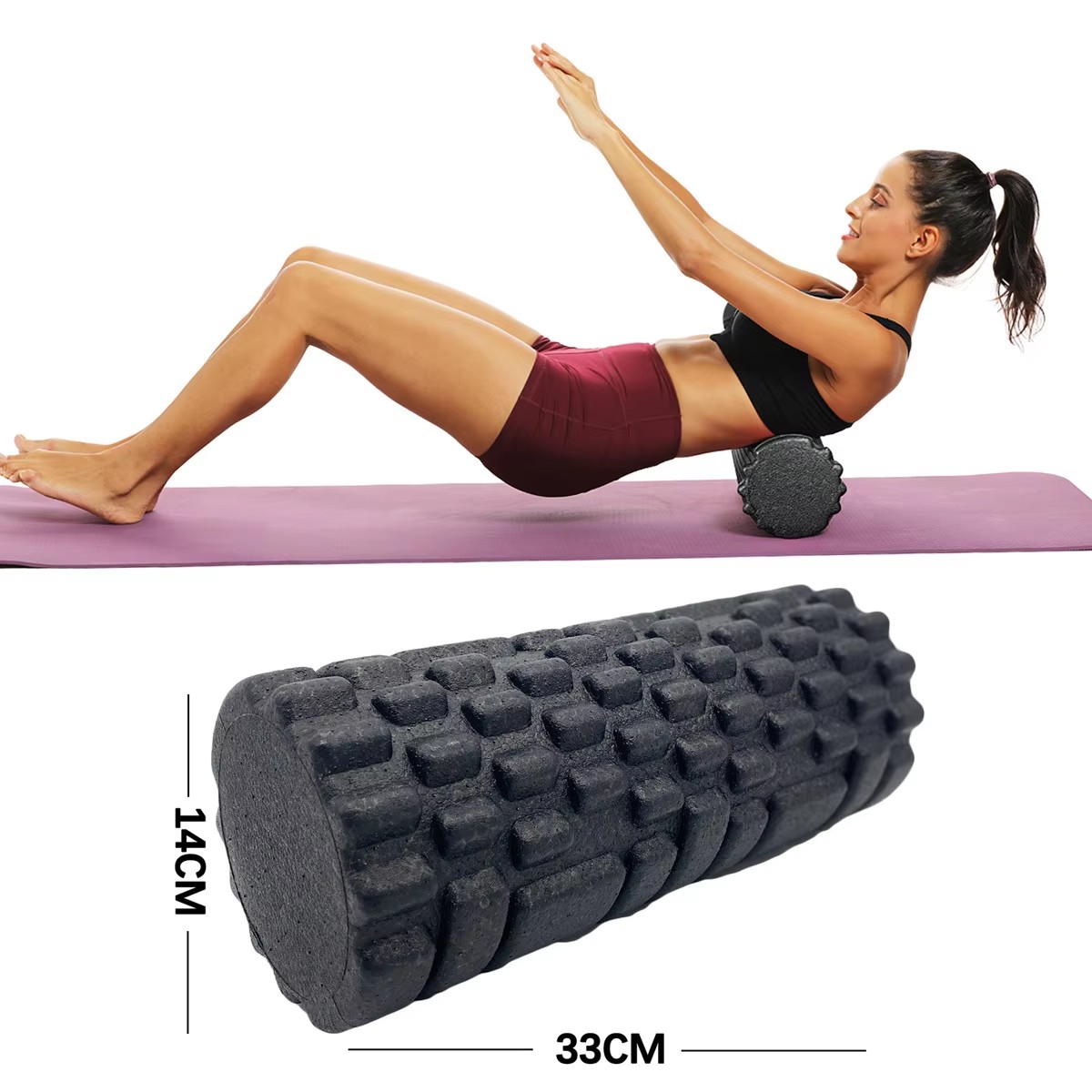 30/33 センチメートルフィットネスフォームローラーヨガマ - Home Gym Routine のレビューと価格