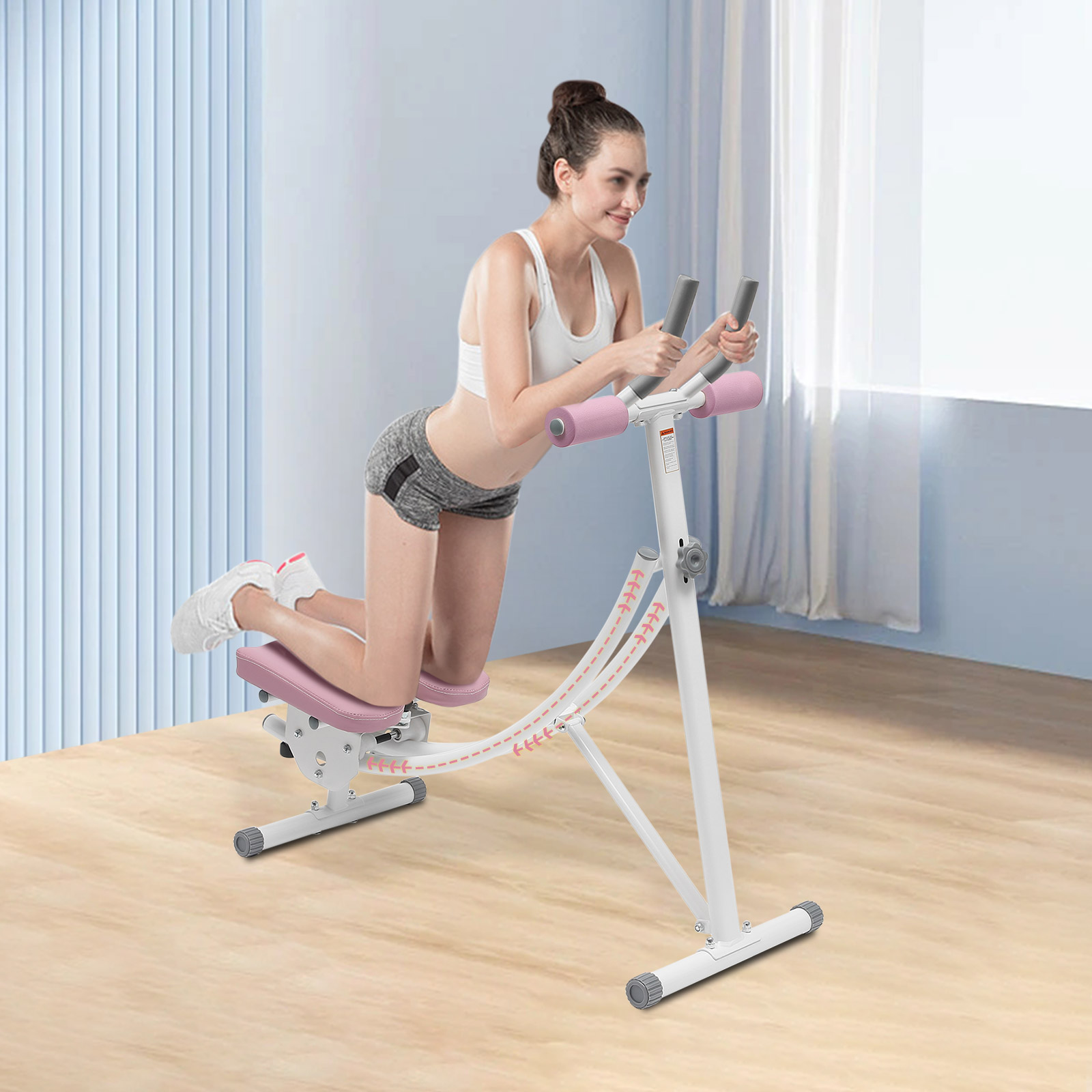 腹筋トレーニングマシン、調整可能な腹筋トレーナー、折りたたみ - Home Gym Routine のレビューと価格