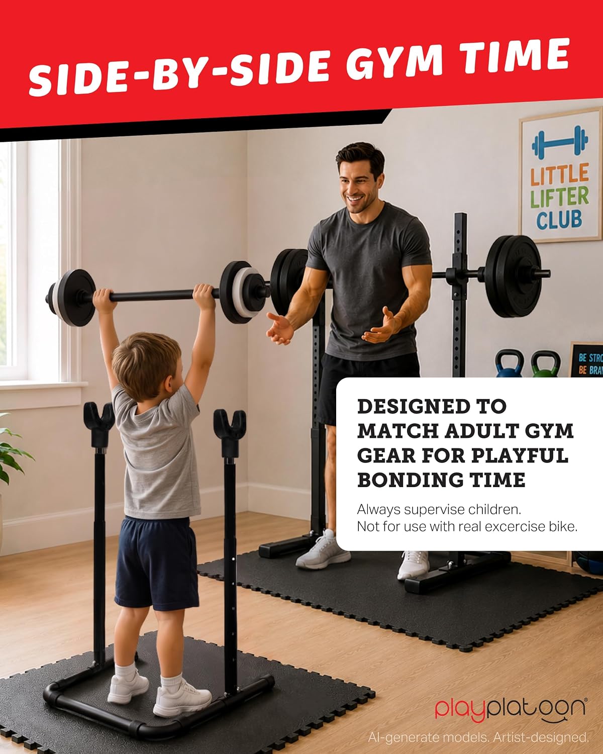 家庭用キッズジム器具、ウェイトベンチセットまたはスクワットラ - Home Gym Equipment Set のレビューと価格