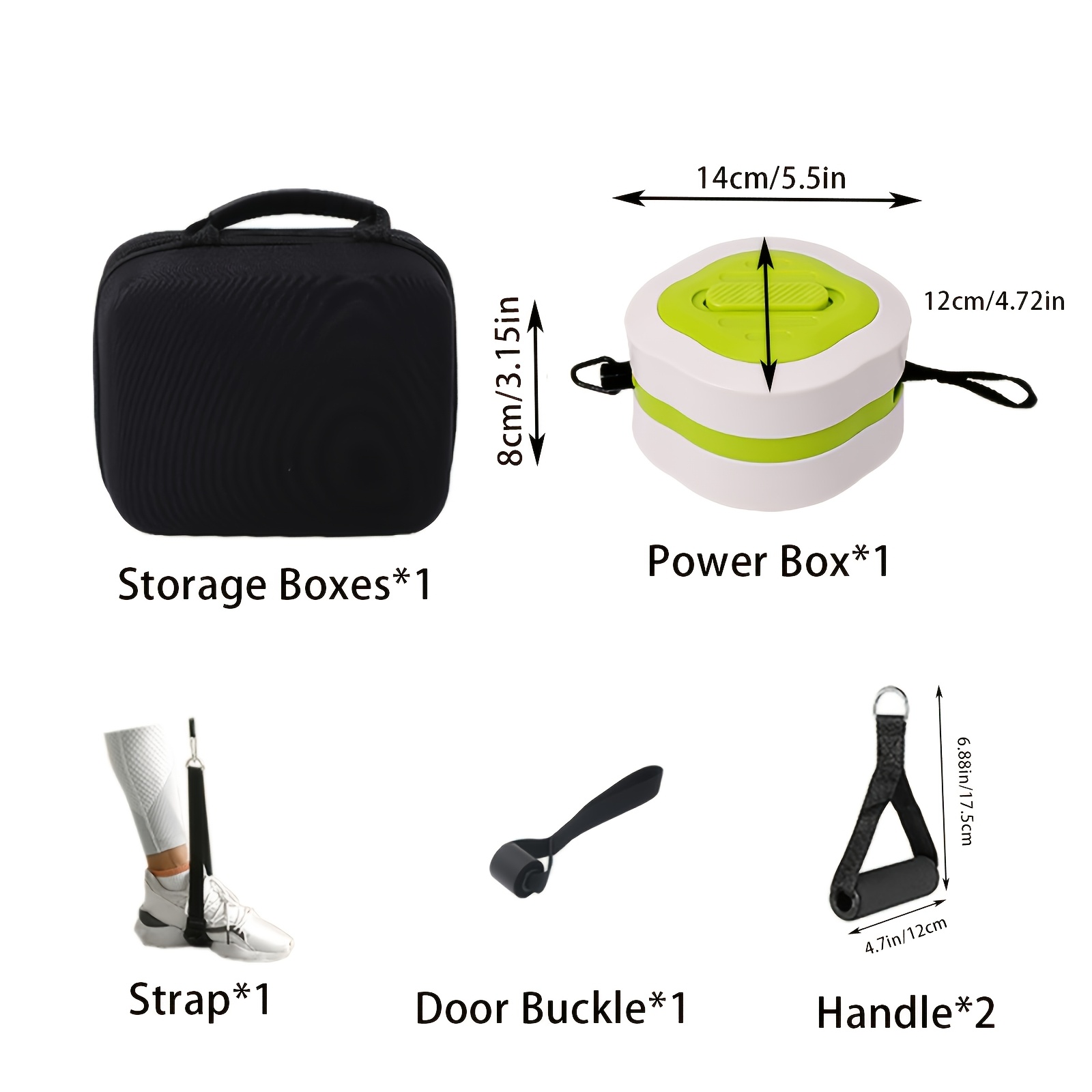 ポータブル格納式ケーブルトレーナーホームジムキット、ハンドル - Home Gym Routine のレビューと価格